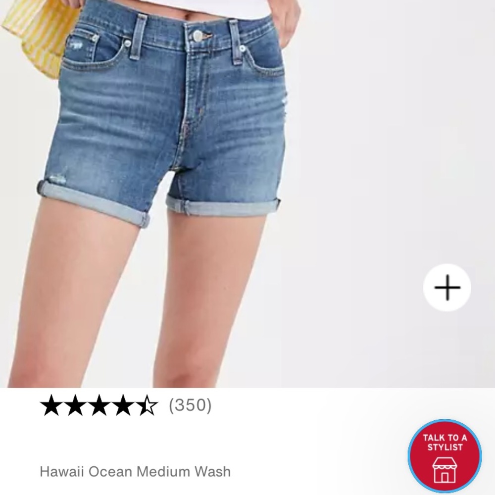 Levi’s mid length shorts